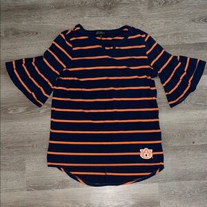 NWOT Gameday Couture Auburn Tigers Ruffle Sleeve Blouse